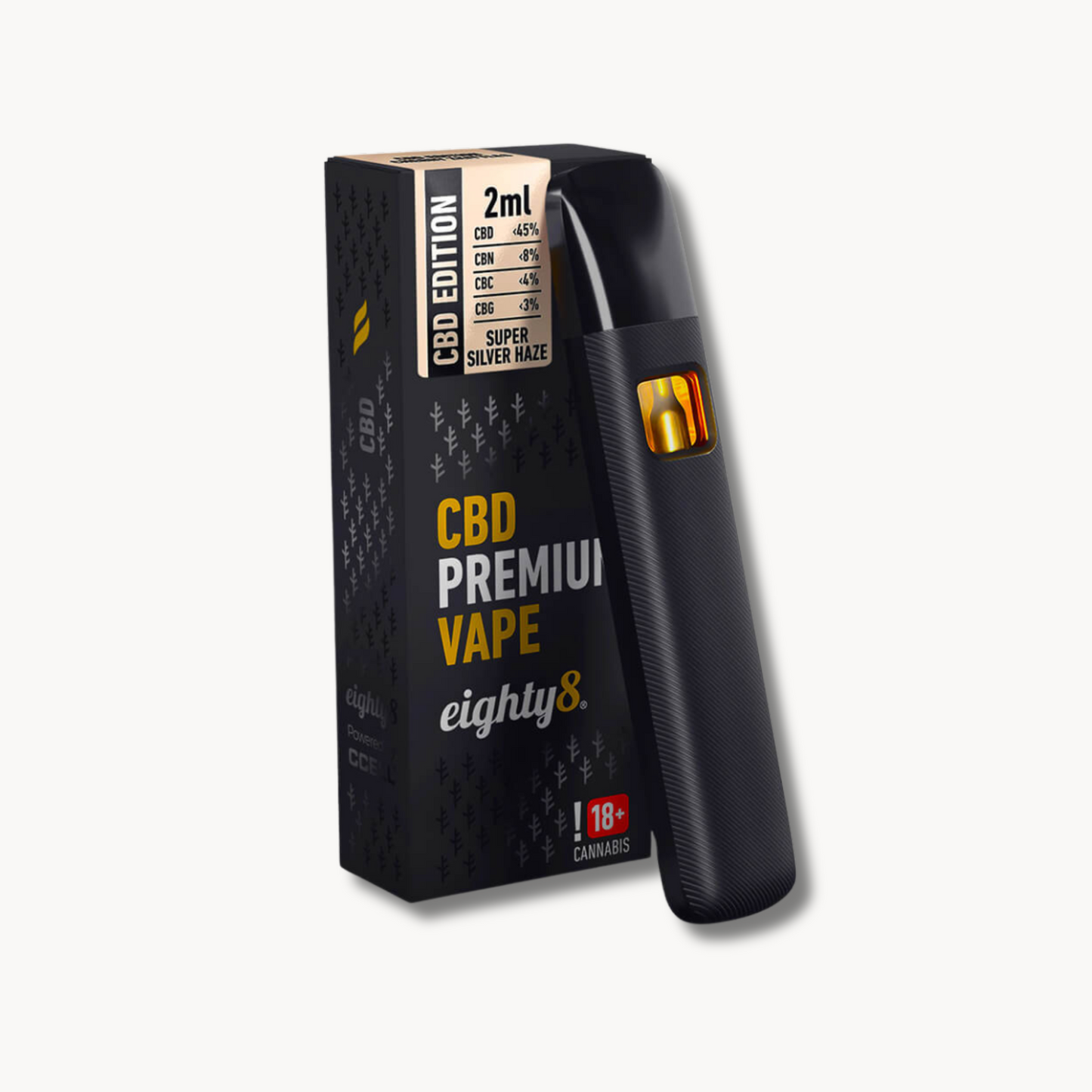 Eighty8 2ml 45% CBD Einweg Vape (in 4 versch. Aromen erhältlich)