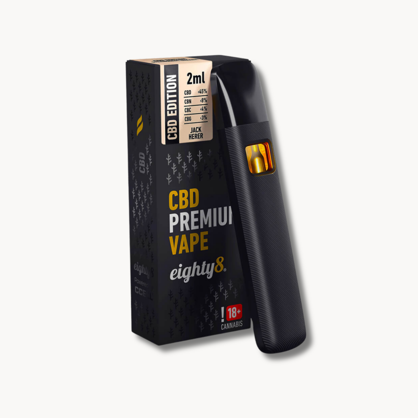 Eighty8 2ml 45% CBD Einweg Vape (in 4 versch. Aromen erhältlich)