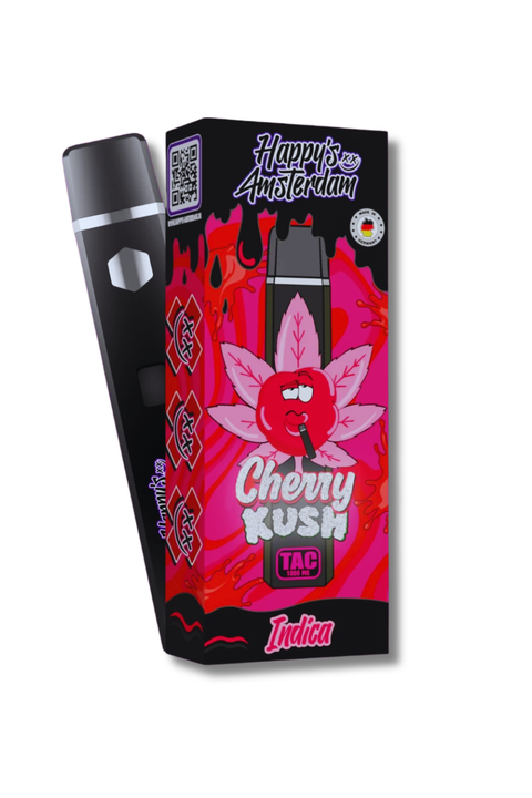 Happys Amsterdam Premium 1ml TAC Vape Cherry Kush - Indica