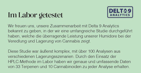 Humidore - Die perfekte Lagerung von Cannabinoiden und Terpenen (Momentan nicht lieferbar durch den Lieferanten)